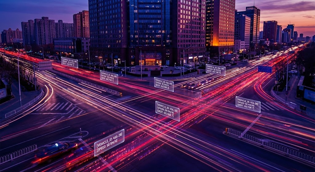 (Hyper-lapse Stock Footage with Data): Velocity of Service - Tracking Revenue in Real-Time