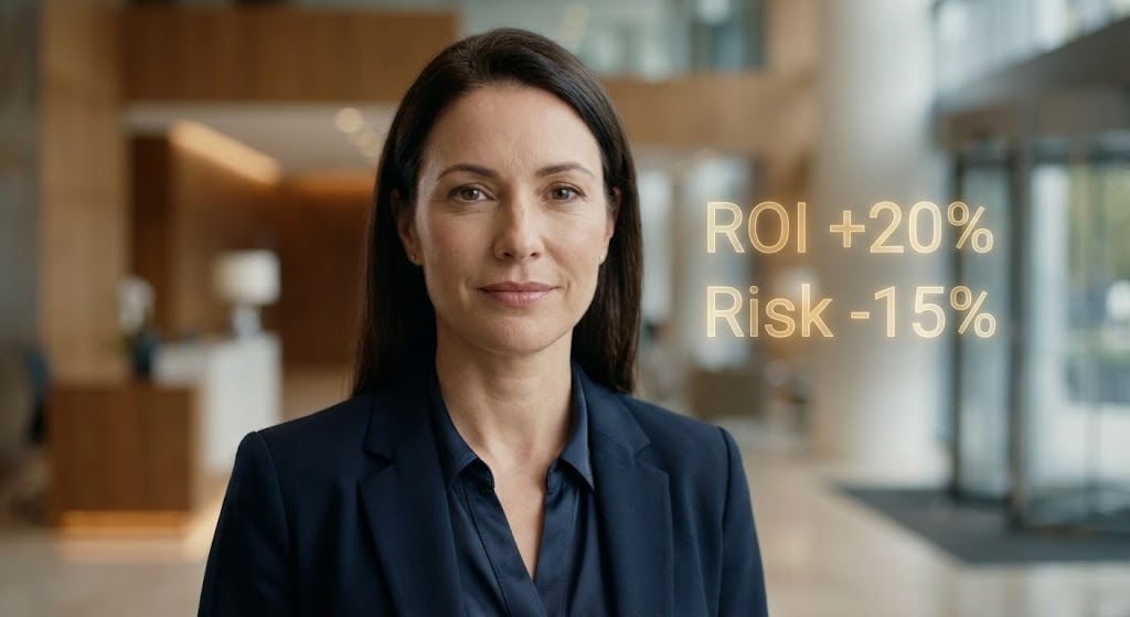 (Gen AI Character): Professional CFO Portrait + Validating Economic Impact