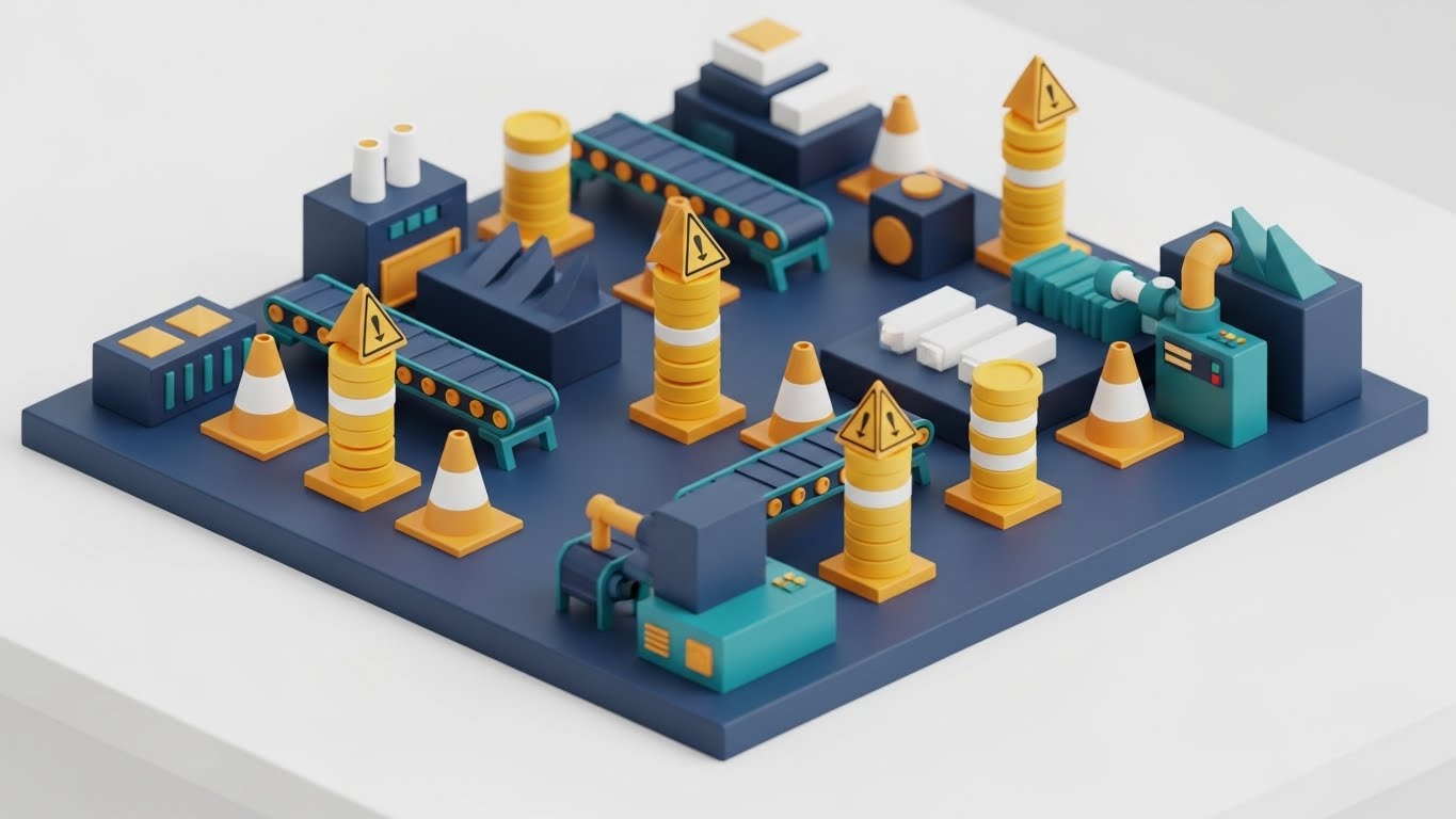 (Isometric 3D Workflow): Visualizing Operational Efficiency