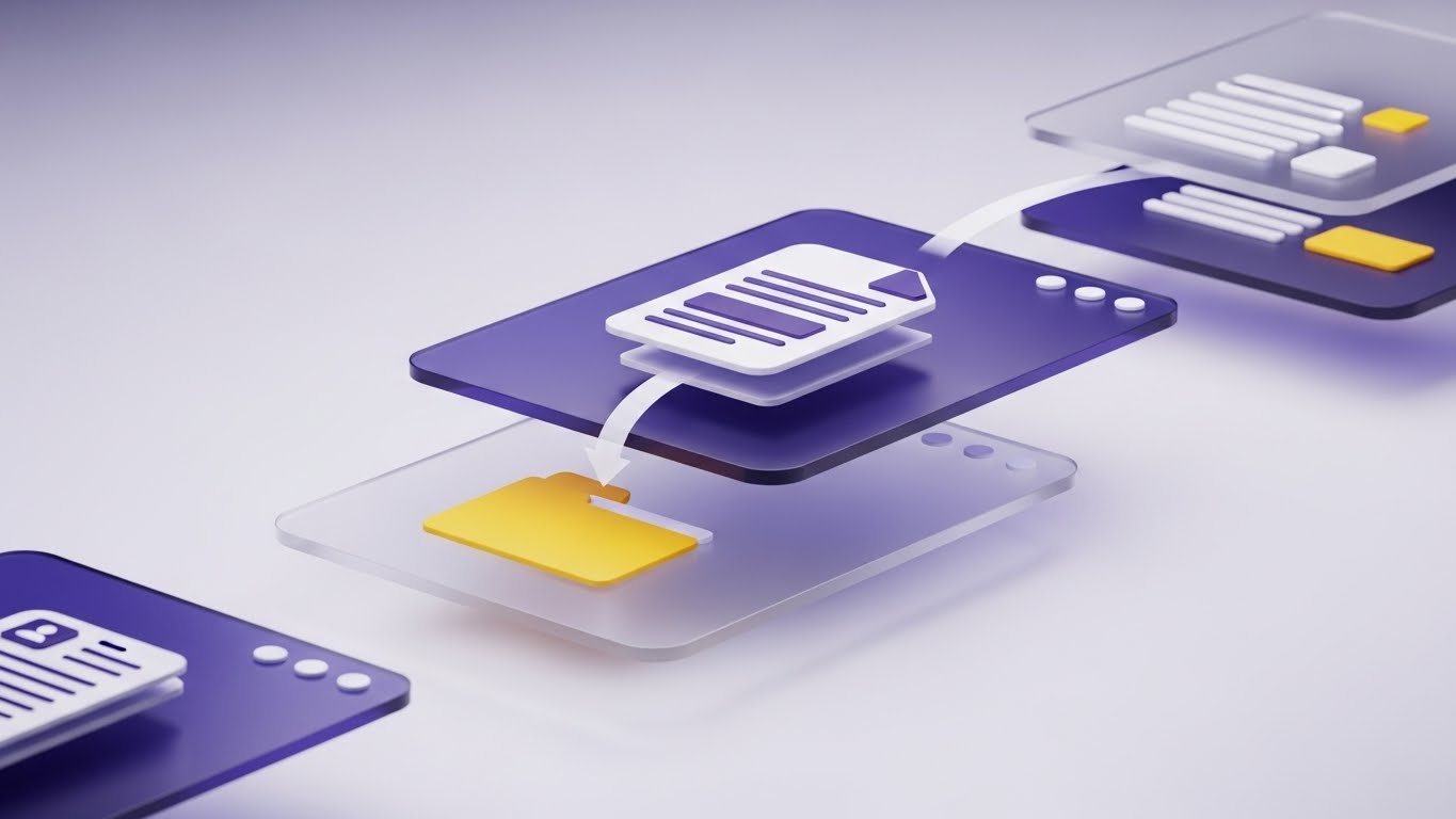 (3D Parallax UI): Seamless Data Transfer