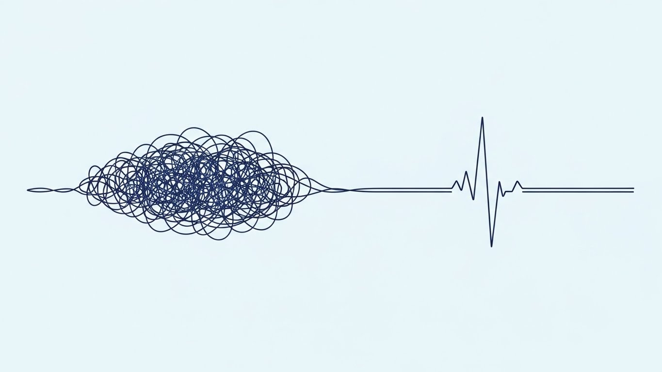 (2D Line Art Animation): Linear Clarity + Stabilizing clinical chaos.