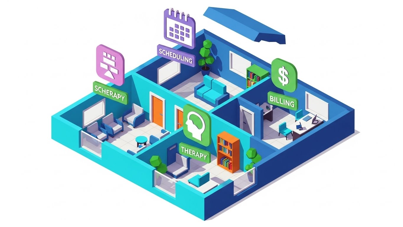 (Isometric 2D Motion Design): Spatial Clarity + Unifying fragmented workflows.