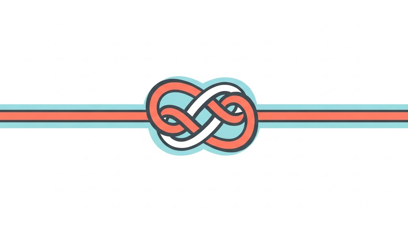 (Minimalist Flat 2D Vector): Unraveling Knot + Simplifying Complex Bids