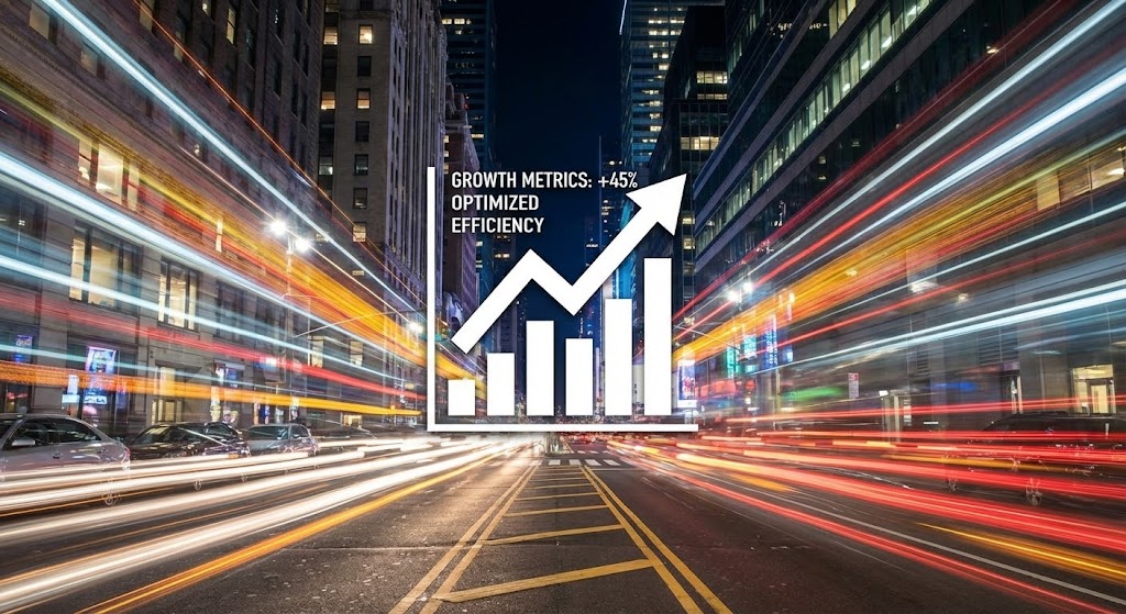 (Hyper-lapse Stock Footage): Fast Traffic + demonstrating Rapid Growth