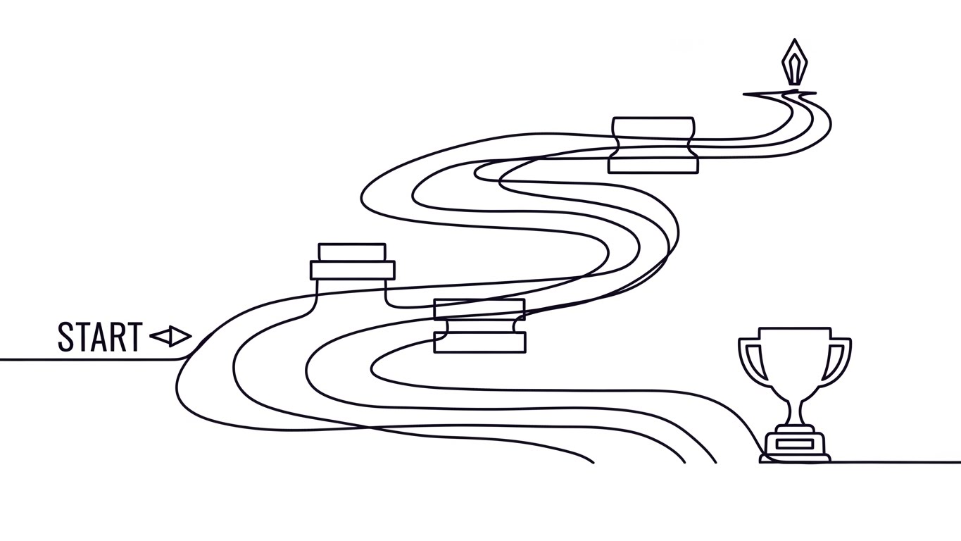 (2D Line Art Animation): Continuous Line + Accelerating User Onboarding