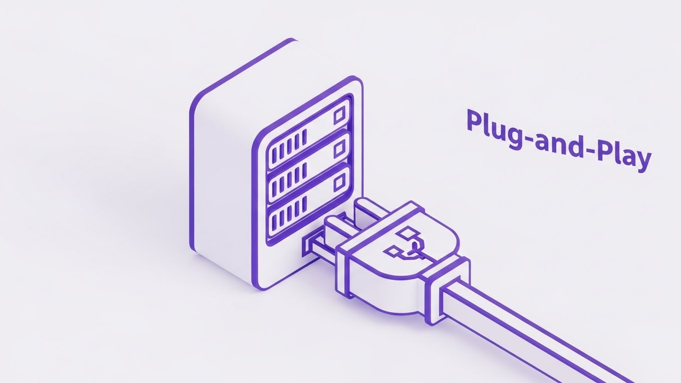 (Isometric 3D): Plug-and-Play Integration + System Harmony