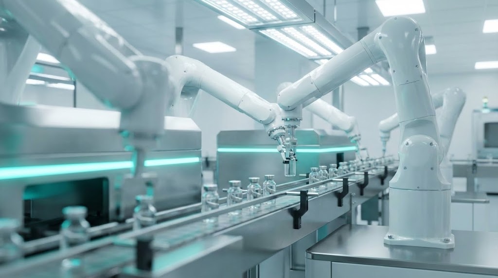 (Gen AI Cinematic): Precision Robotics + Sterile Environments