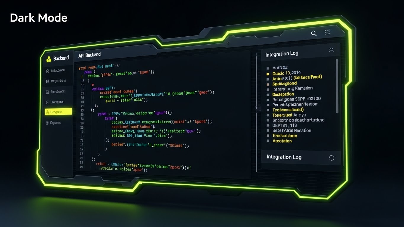 (Dark Mode UI Showcase): Developer Transparency + API Robustness
