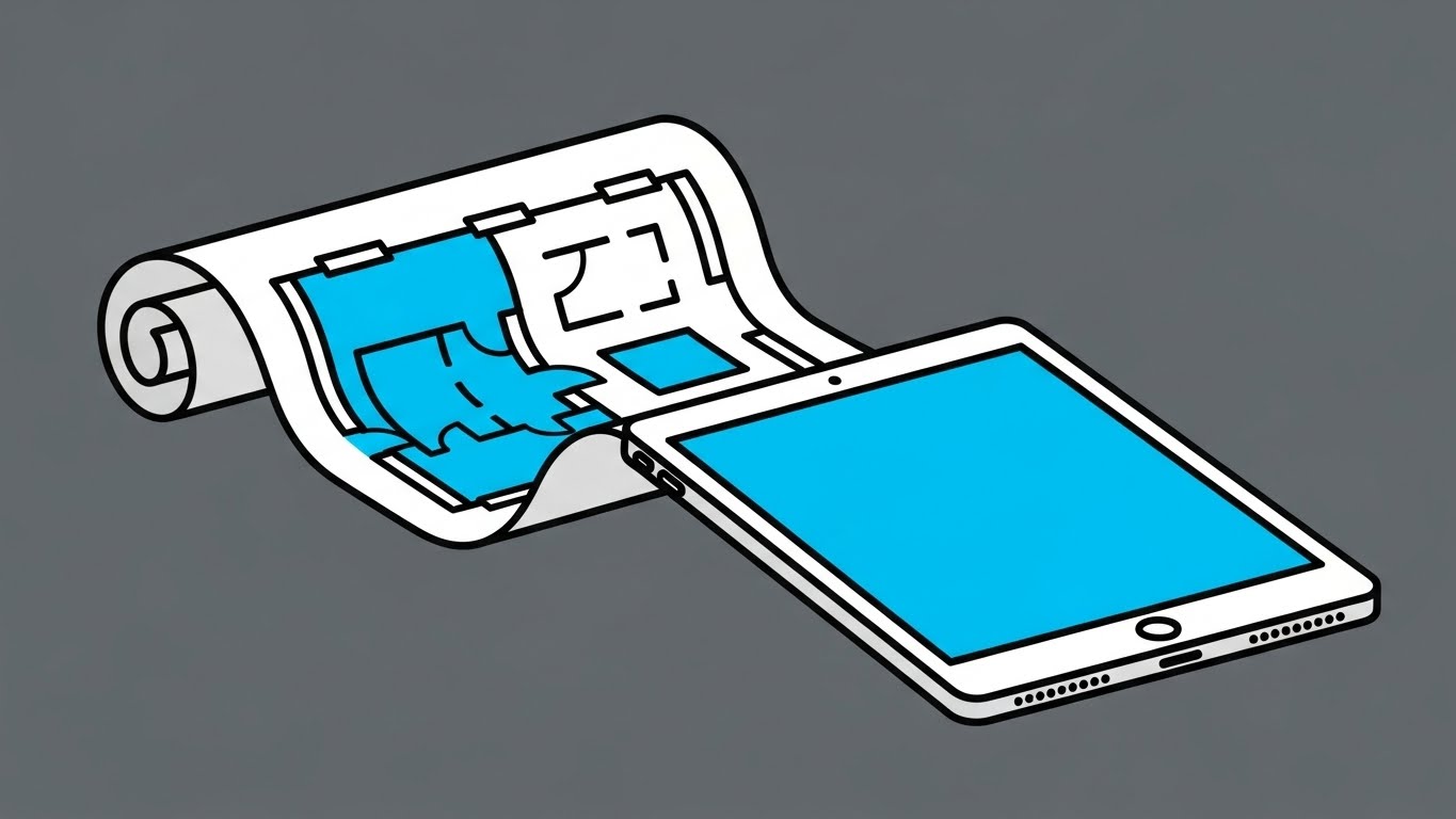 (Minimalist Flat 2D Vector): Vector Morph + Seamless Digital Onboarding