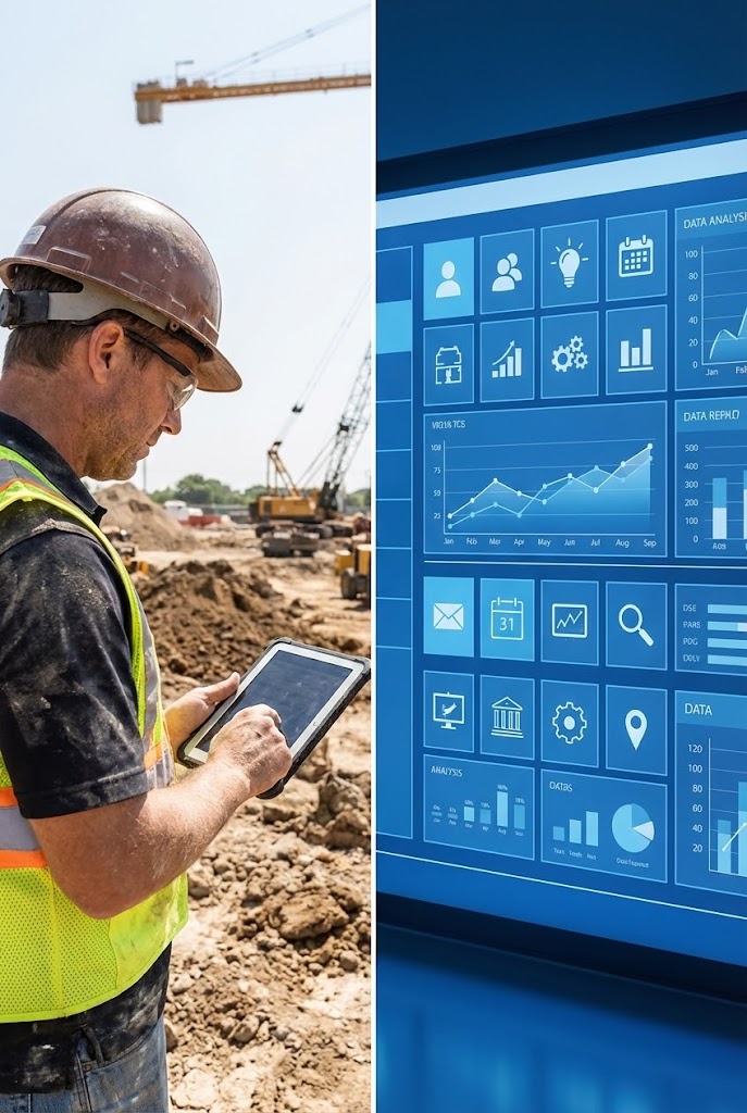 (Split Screen: Optimized Reality): The Physical/Digital Link + Real-Time Sync