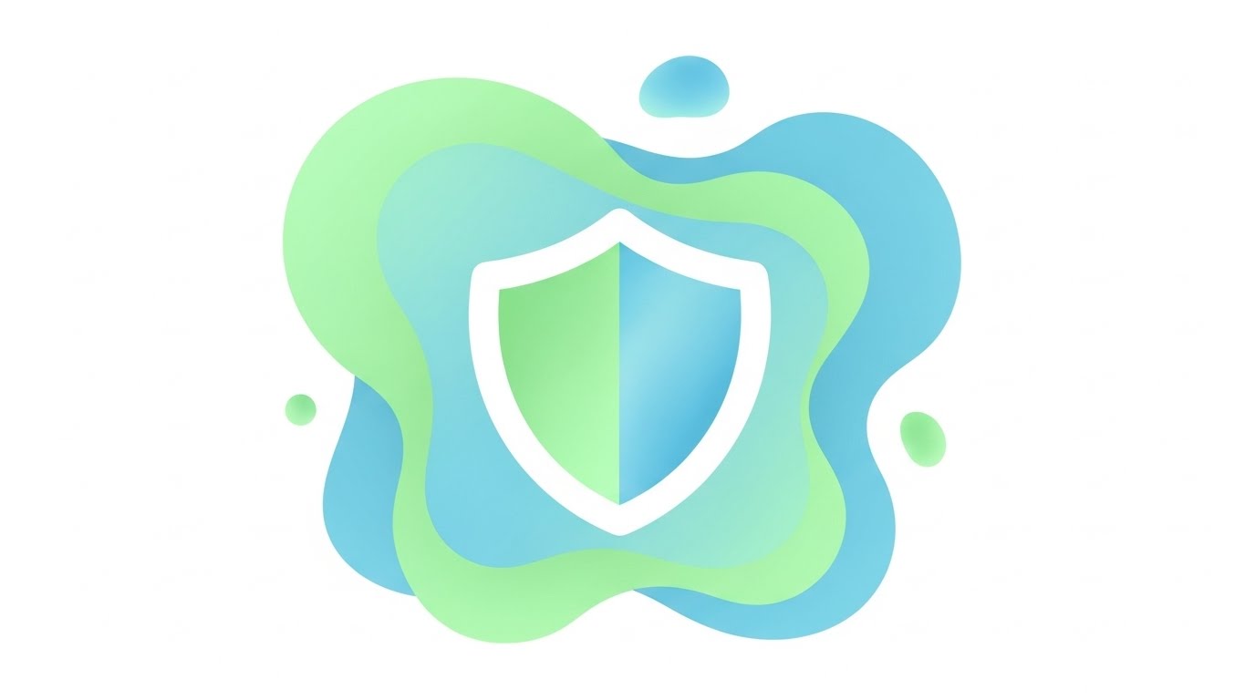 (Abstract 2D Flat Vector Organic): Organic Protection + Adaptive Security