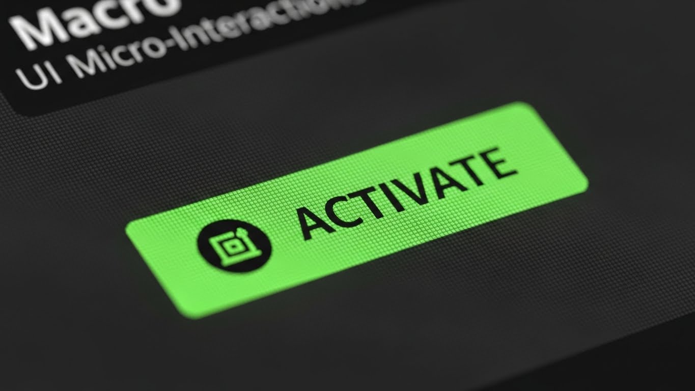 (Macro UI Micro-Interactions): Tactile Depth + Signaling One-Click Simplicity