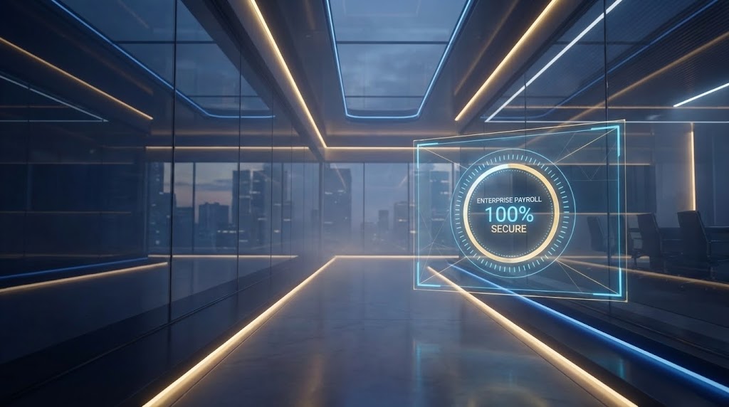 (Cinematic AI): Corporate Atmosphere + Enterprise Grade Security