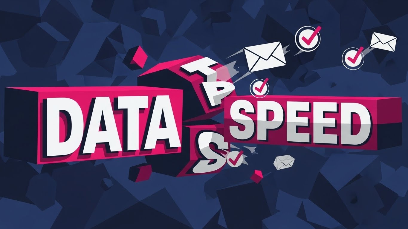 (Bold Kinetic Typography): High-Contrast Geometry + Visualizing Instant Speed