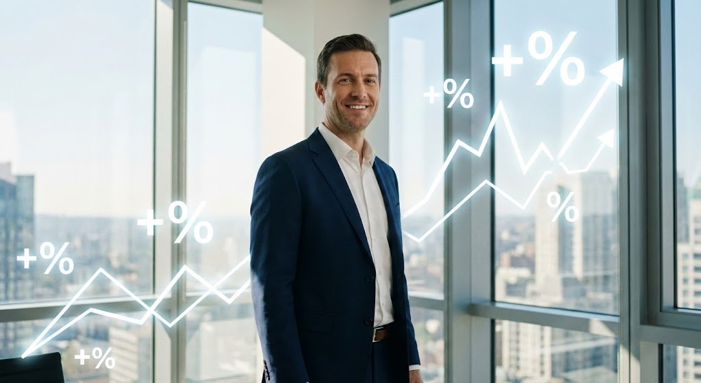 (2D Graphics Over Live Action): Ascending Metrics - The ROI of Leadership