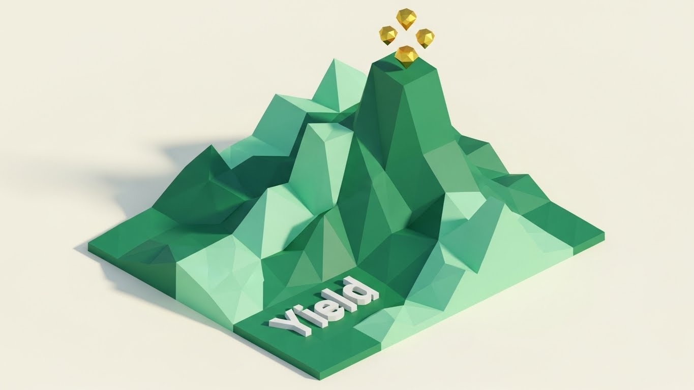 (Low-Poly 3D Modeling): Faceted Terrain - Navigating Market Volatility