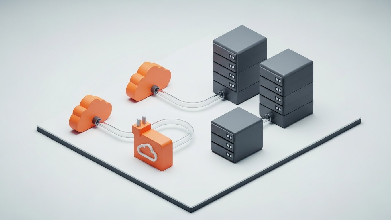 (Isometric 3D Workflow): Modular Connectors + Simplified Deployment