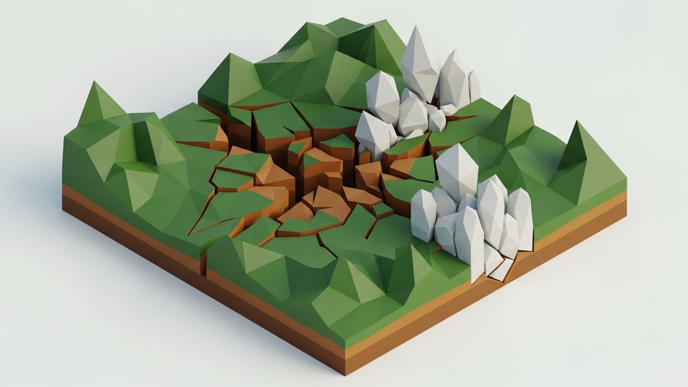 (Low-Poly 3D Modeling): Structural Reinforcement + Preventing Customer Churn