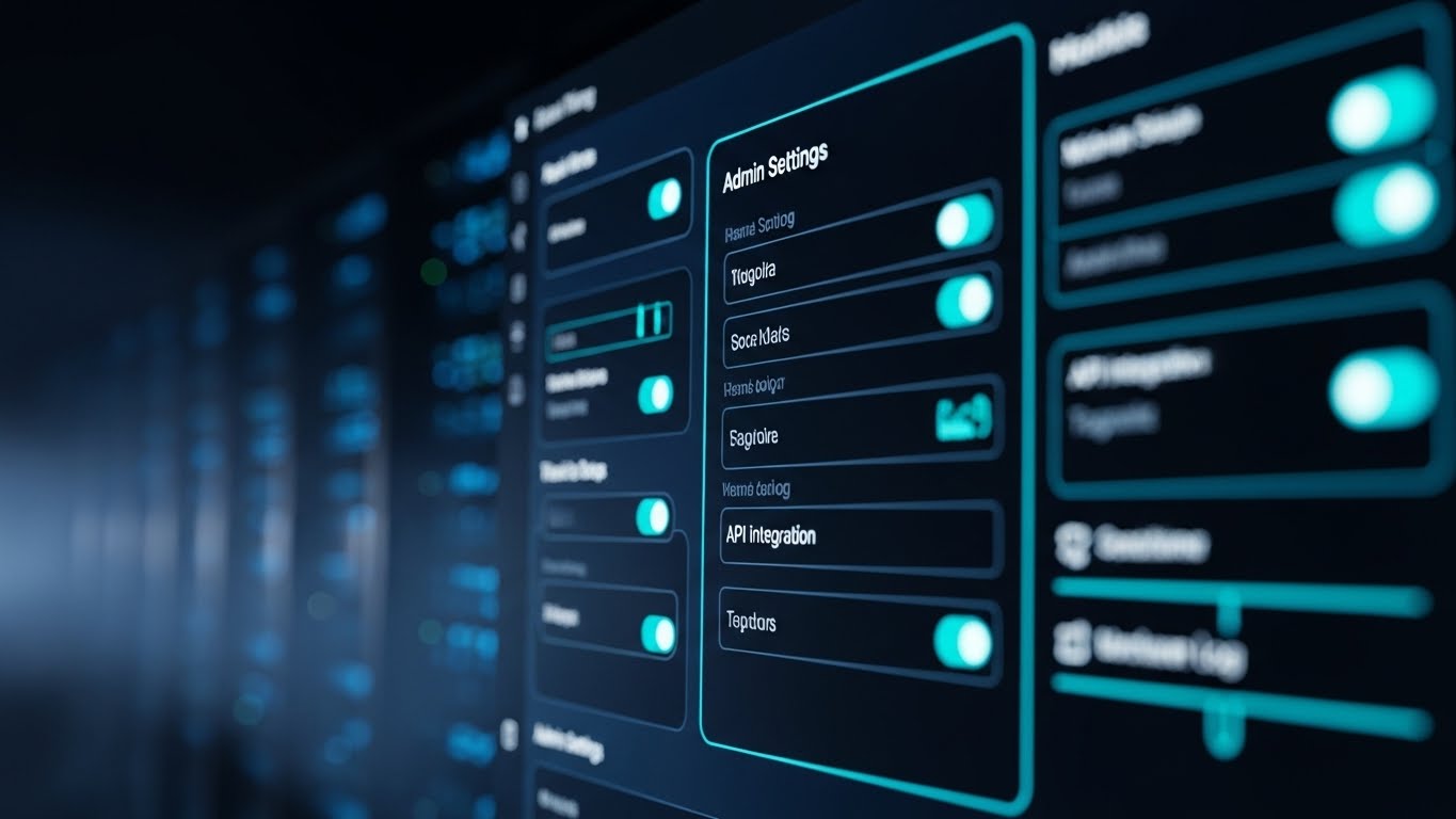 (Dark Mode UI Showcase): Neon Admin Interface + Technical Buyer Validation