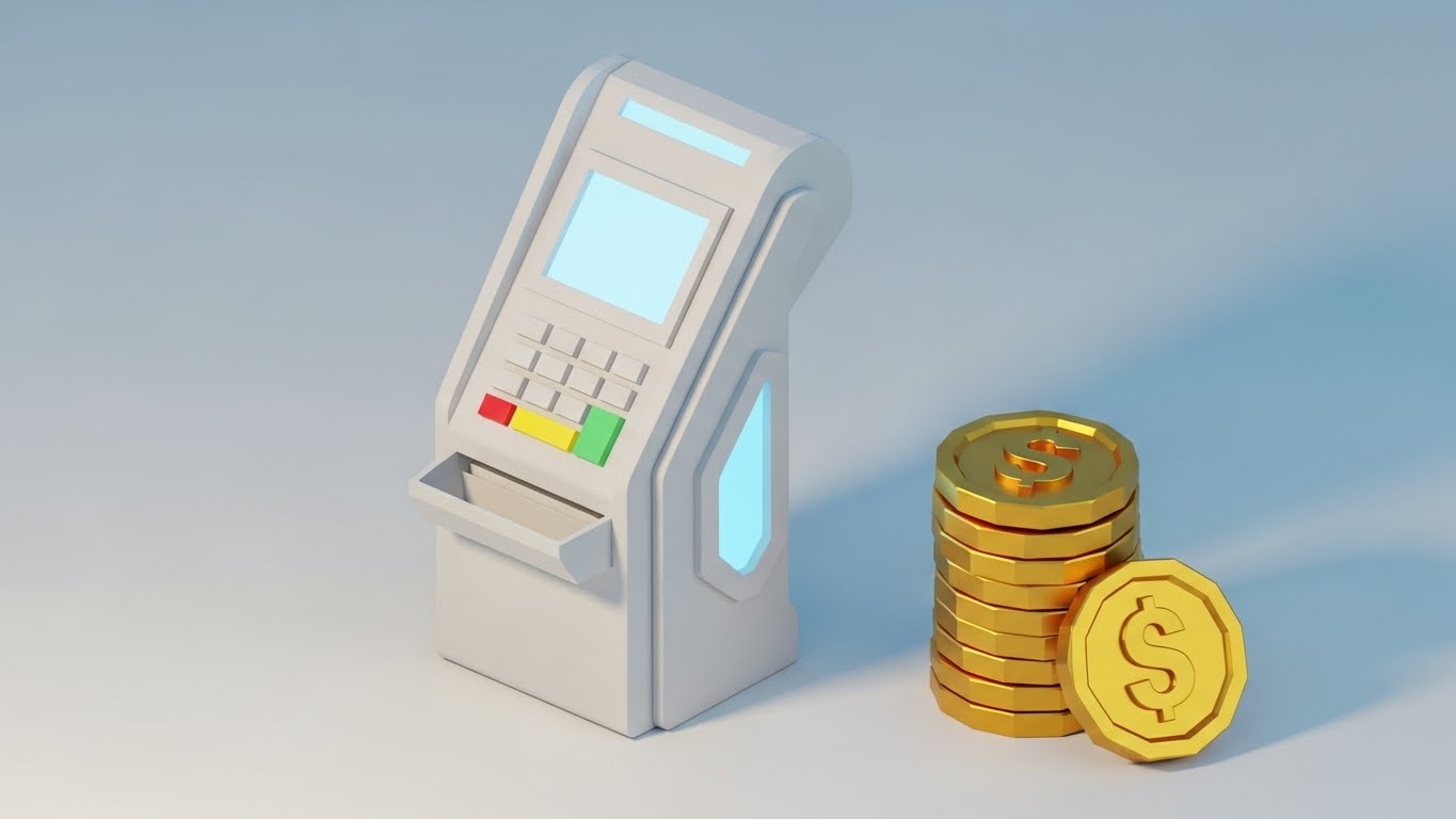 (Low-Poly 3D): Faceted Modernity + Architectural Hardware Design