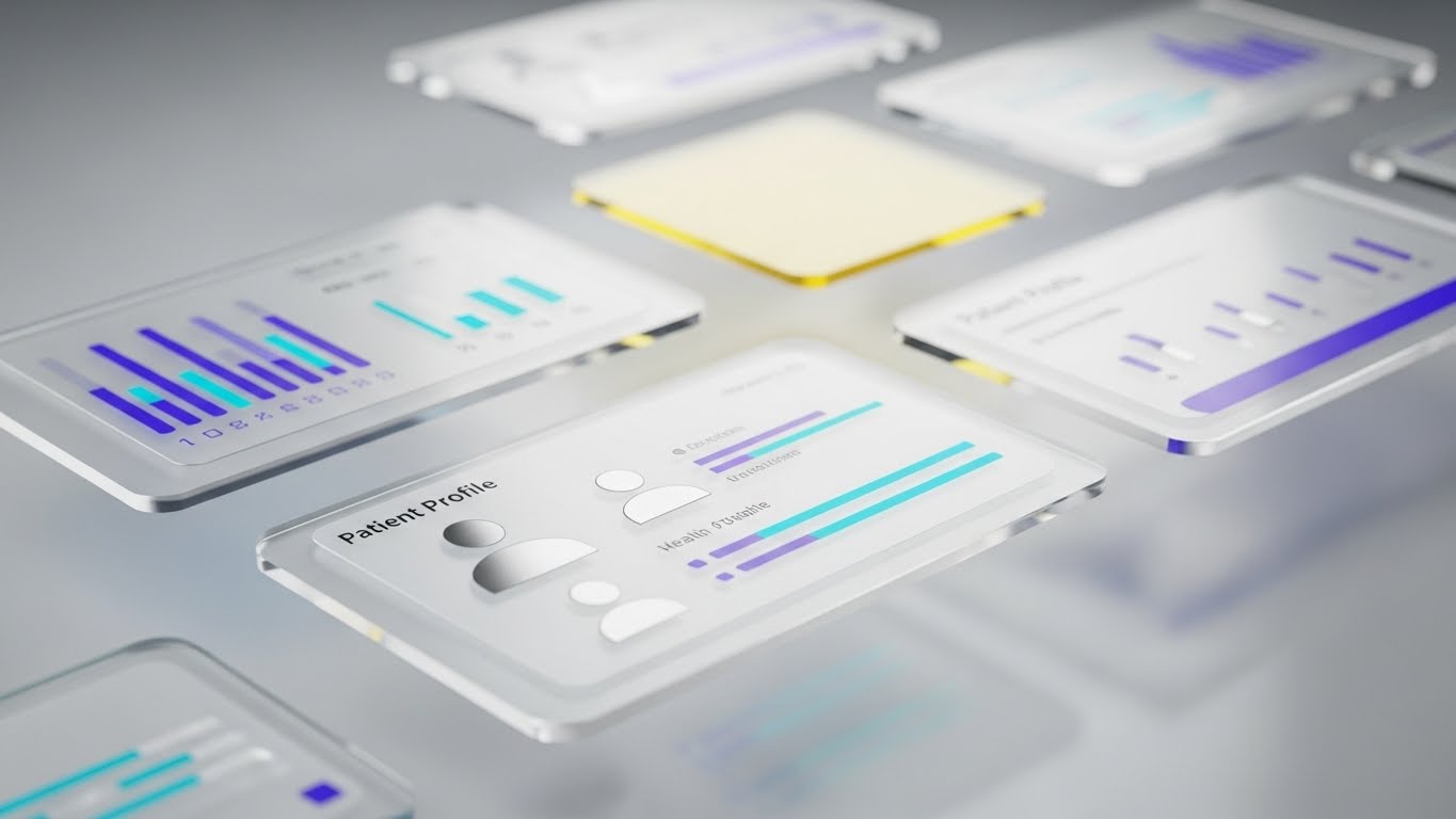 (3D Parallax UI Presentation): Parallax Depth + Layering Patient Intelligence