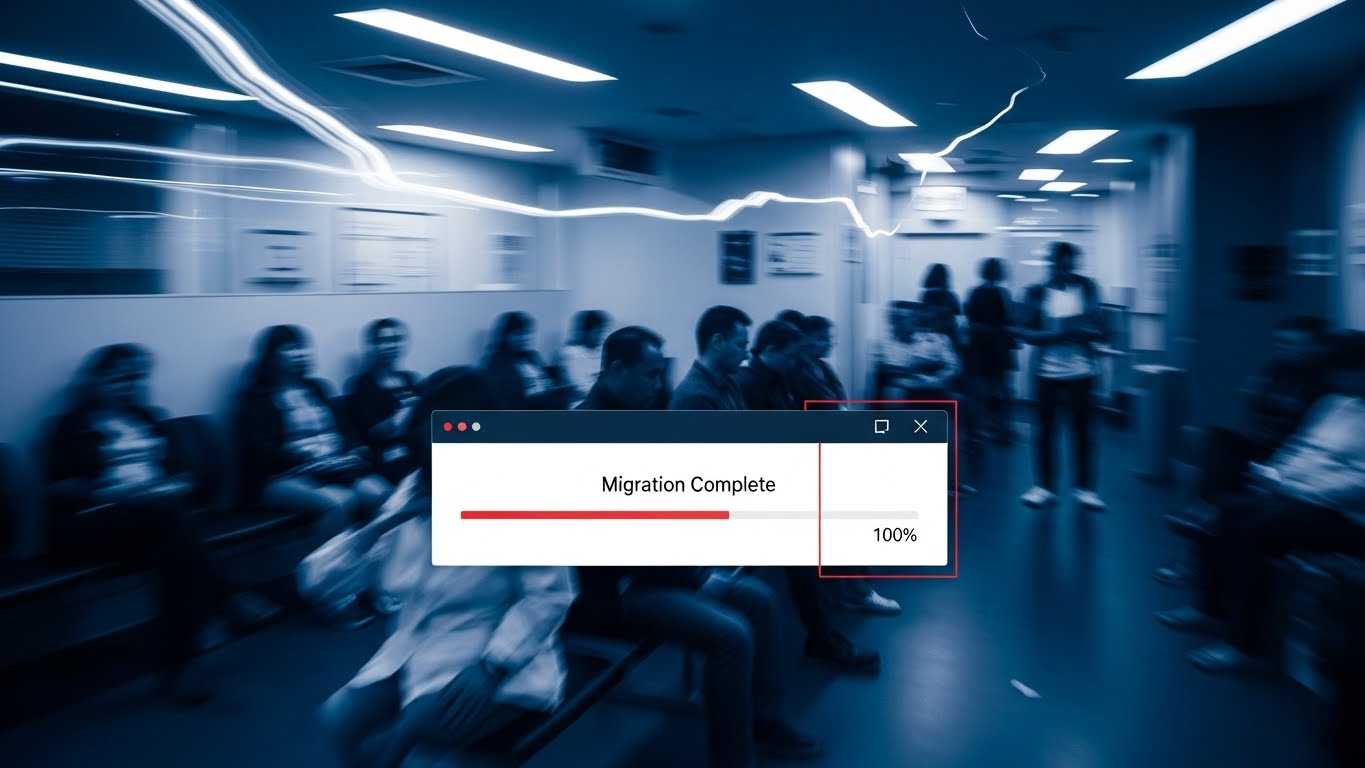 (Hyper-lapse Stock Footage with Data): Static Clarity + Stabilizing Transition Chaos
