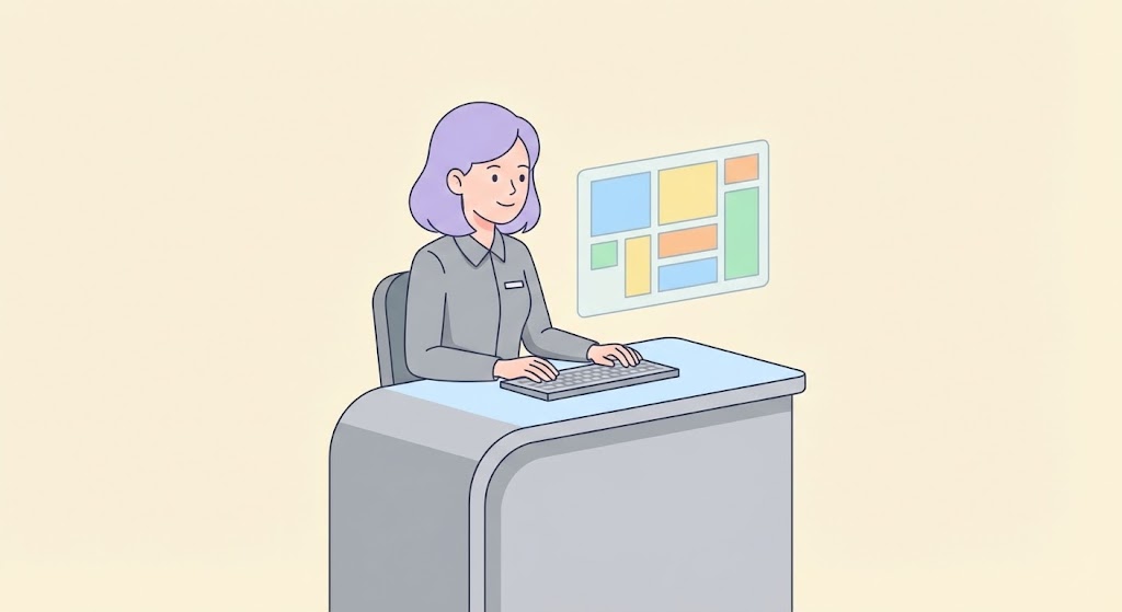 (2D Character-Driven Story): Relaxed Persona + Humanizing Administrative Ease