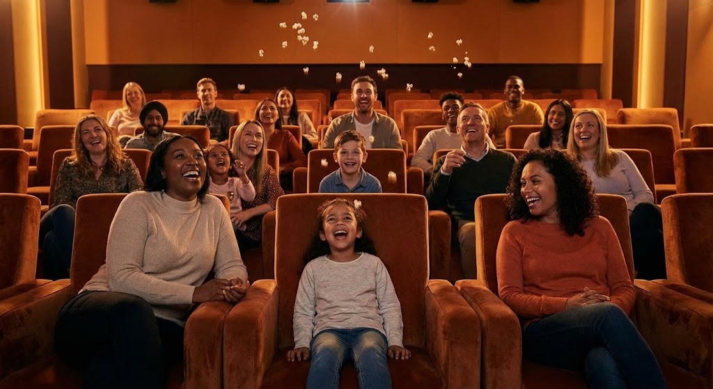 (Aspirational Stock Montage): Audience Euphoria — Reinforces emotional value proposition