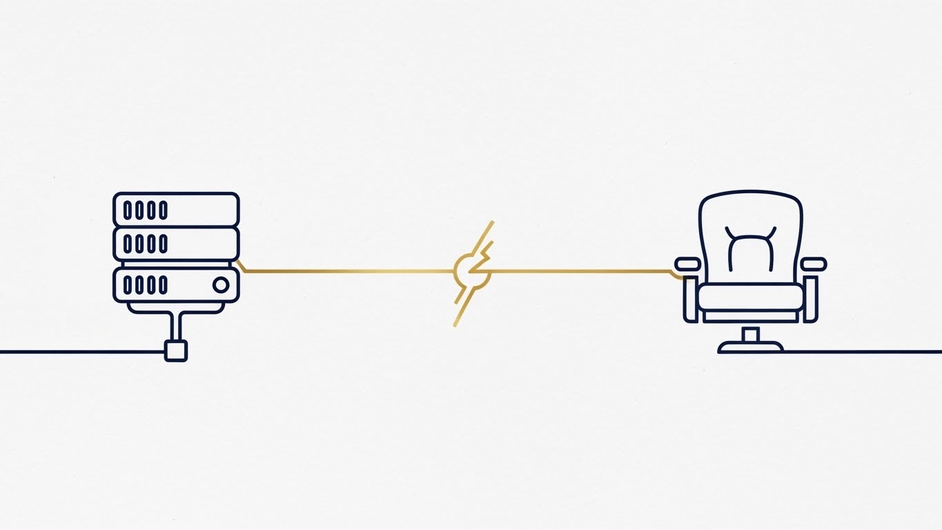 (2D Line Art Animation): Secure Connection — Builds enterprise-grade reliability trust