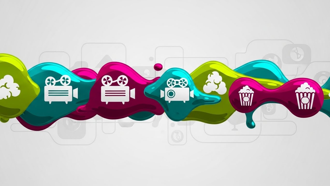 (Abstract 2D flat vector organic modern motion graphics): Fluid Data — Visualizes seamless operational flow