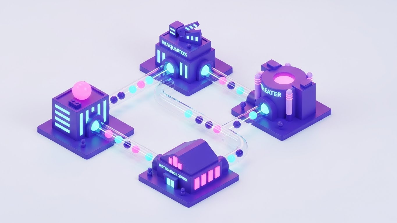 (Isometric 3D): Connected Supply Chain + Ecosystem Visibility