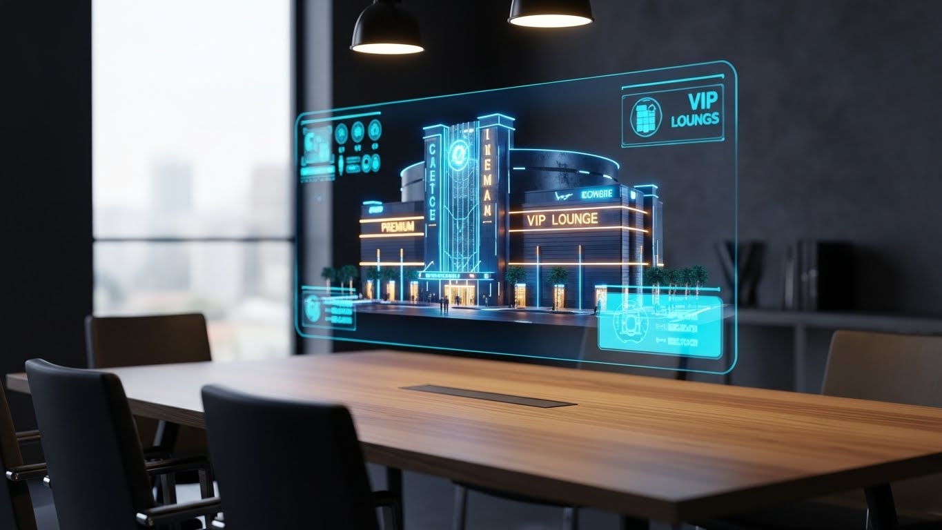 (Holographic Overlay): Future Blueprint + Visualizing Upsell Value