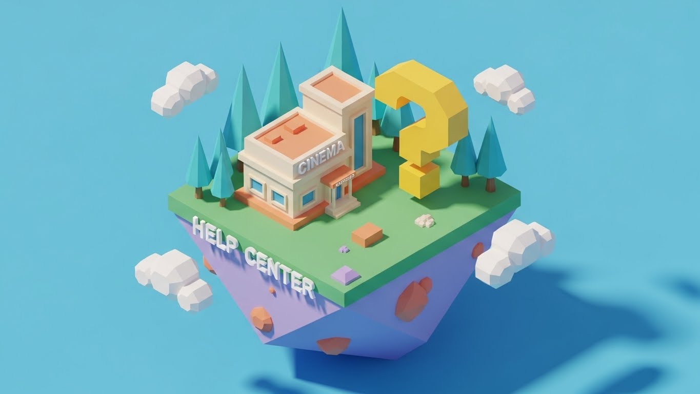 (Low-Poly 3D): Help Center Gamification + Approachable Support