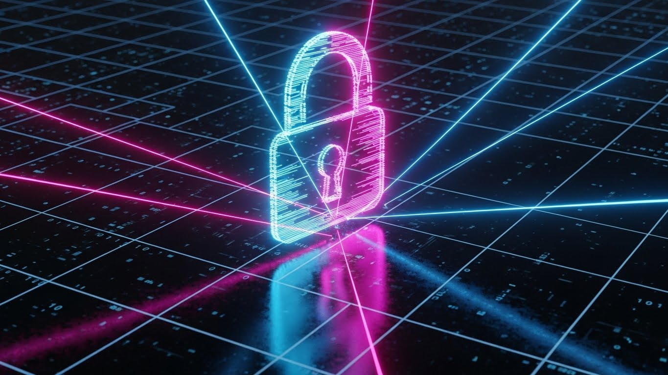 (Futuristic Neon/Dark Mode): Laser Construction + Visualizing API Security