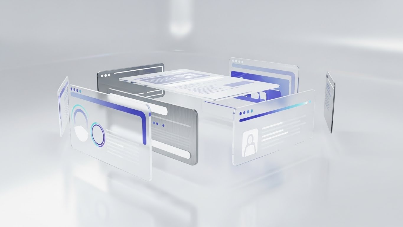 (3D Parallax UI Presentation): Parallax Depth + Highlighting Feature Evolution