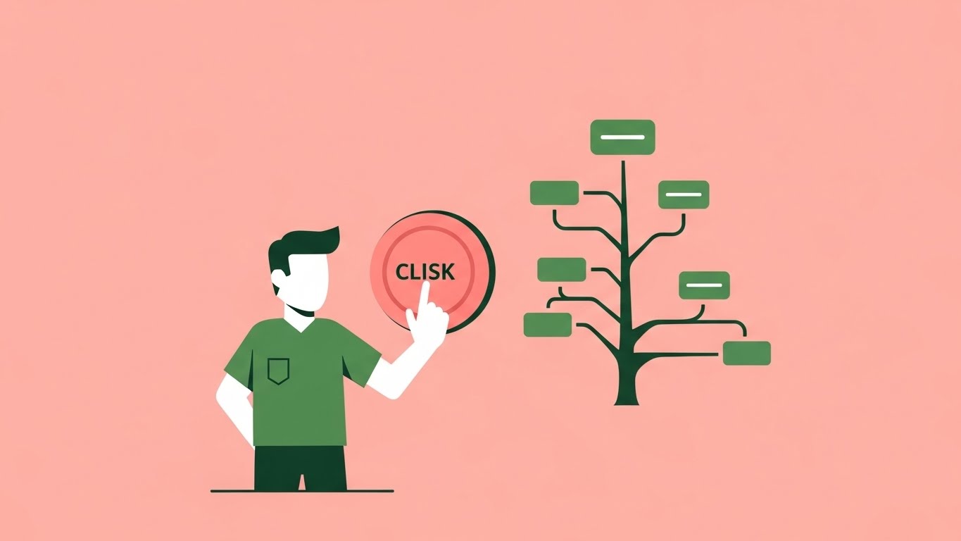 (Minimalist Flat 2D Vector): Process Bloom + Simplifying Complex Architectures