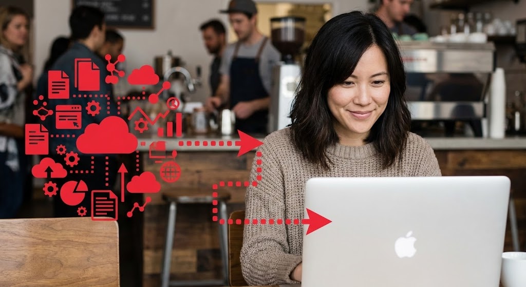 (2D Graphics Over Live Action): Mixed Media + Visualizing Seamless Migration