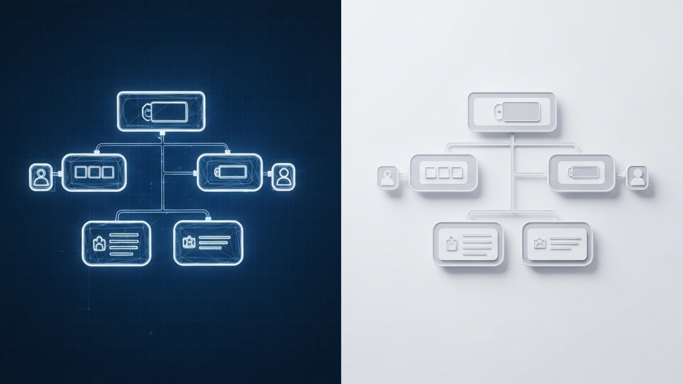 (Wireframe to Reality Transition): Split Screen + Executing Strategic Blueprints