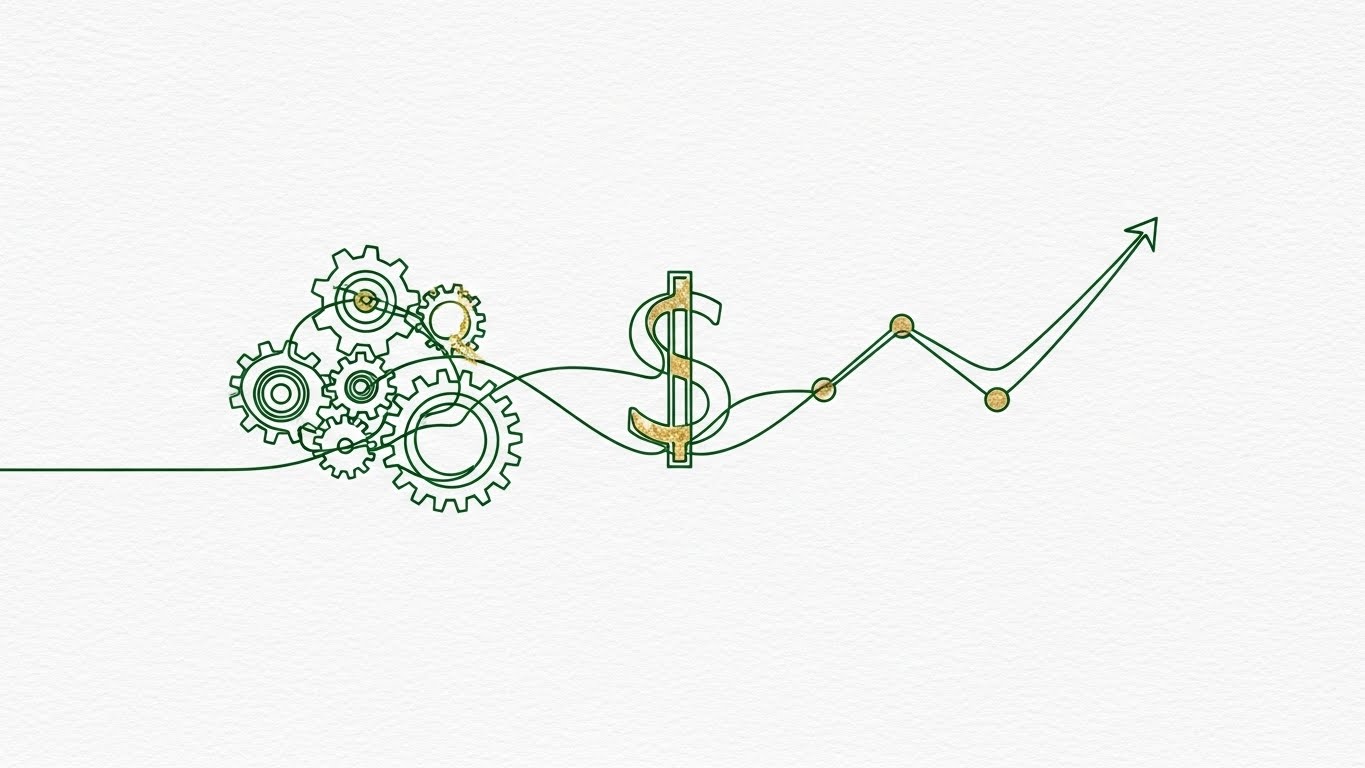 (2D Line Art Animation): Continuous Line + Tracing the Path to Profit