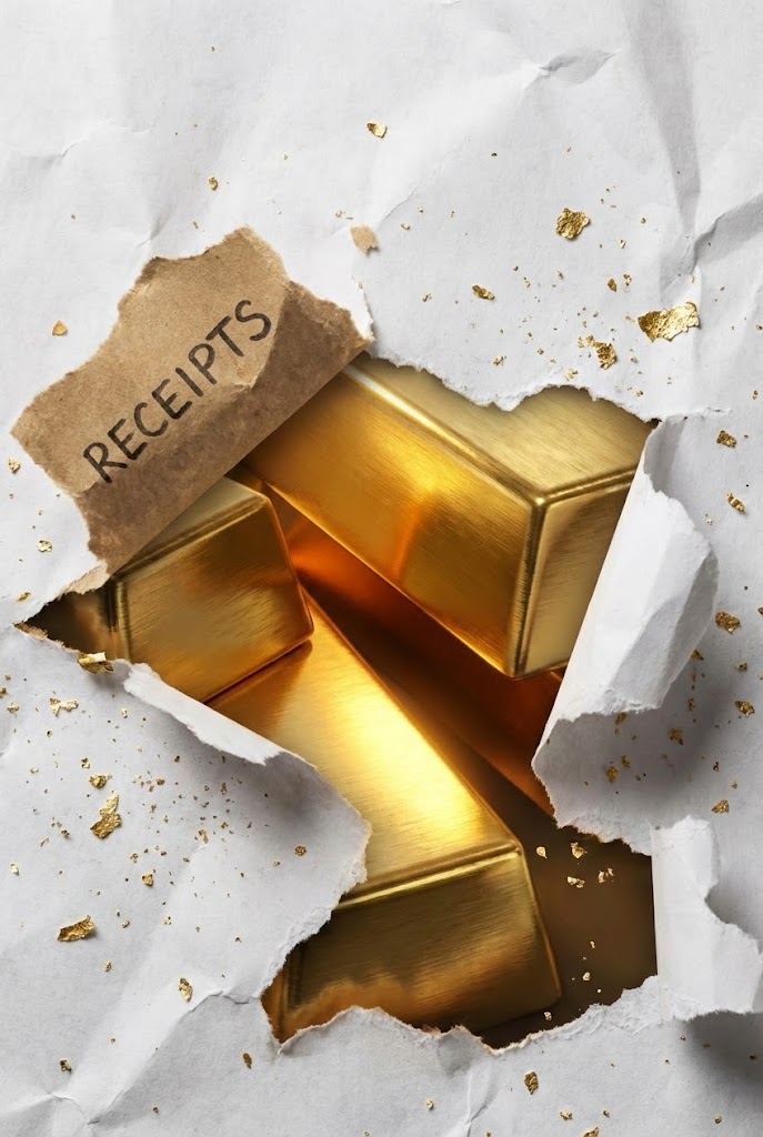 (AI Mixed Media): Gold Reveal discovering Hidden Value