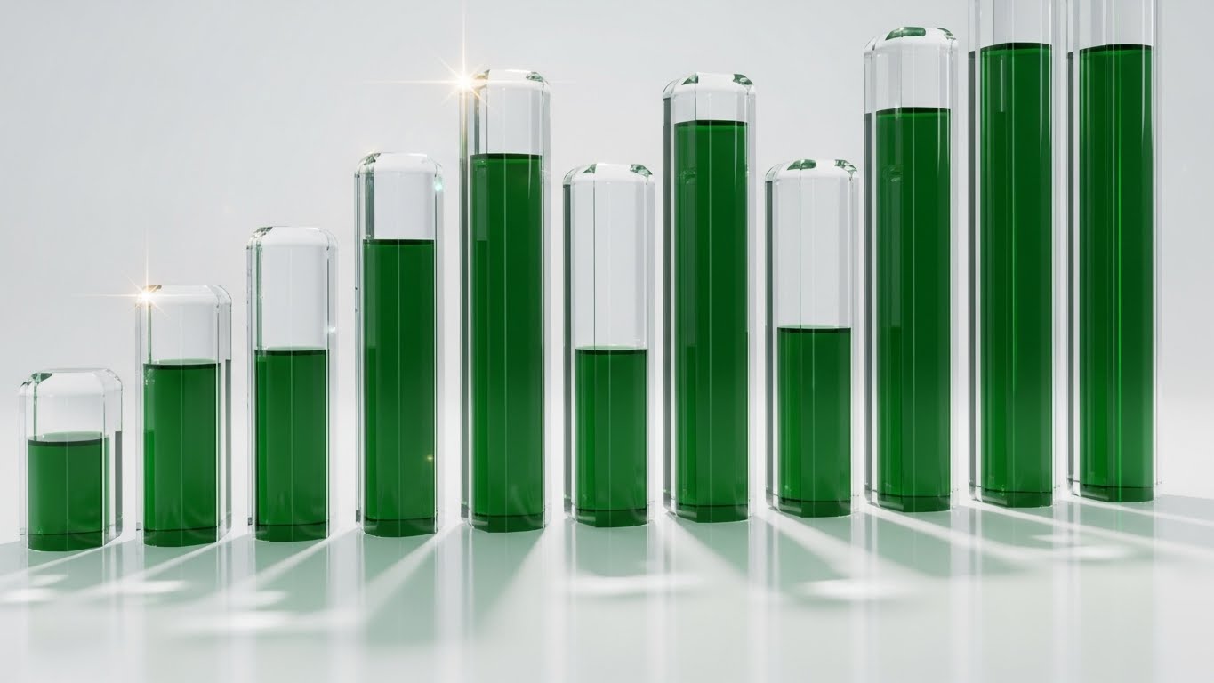 (Dynamic Data Viz): Liquid Assets filling Revenue Towers