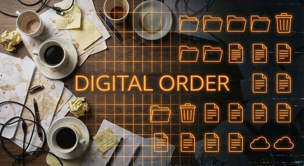 (Live Action Overlay): Digital organization for chaotic workflows