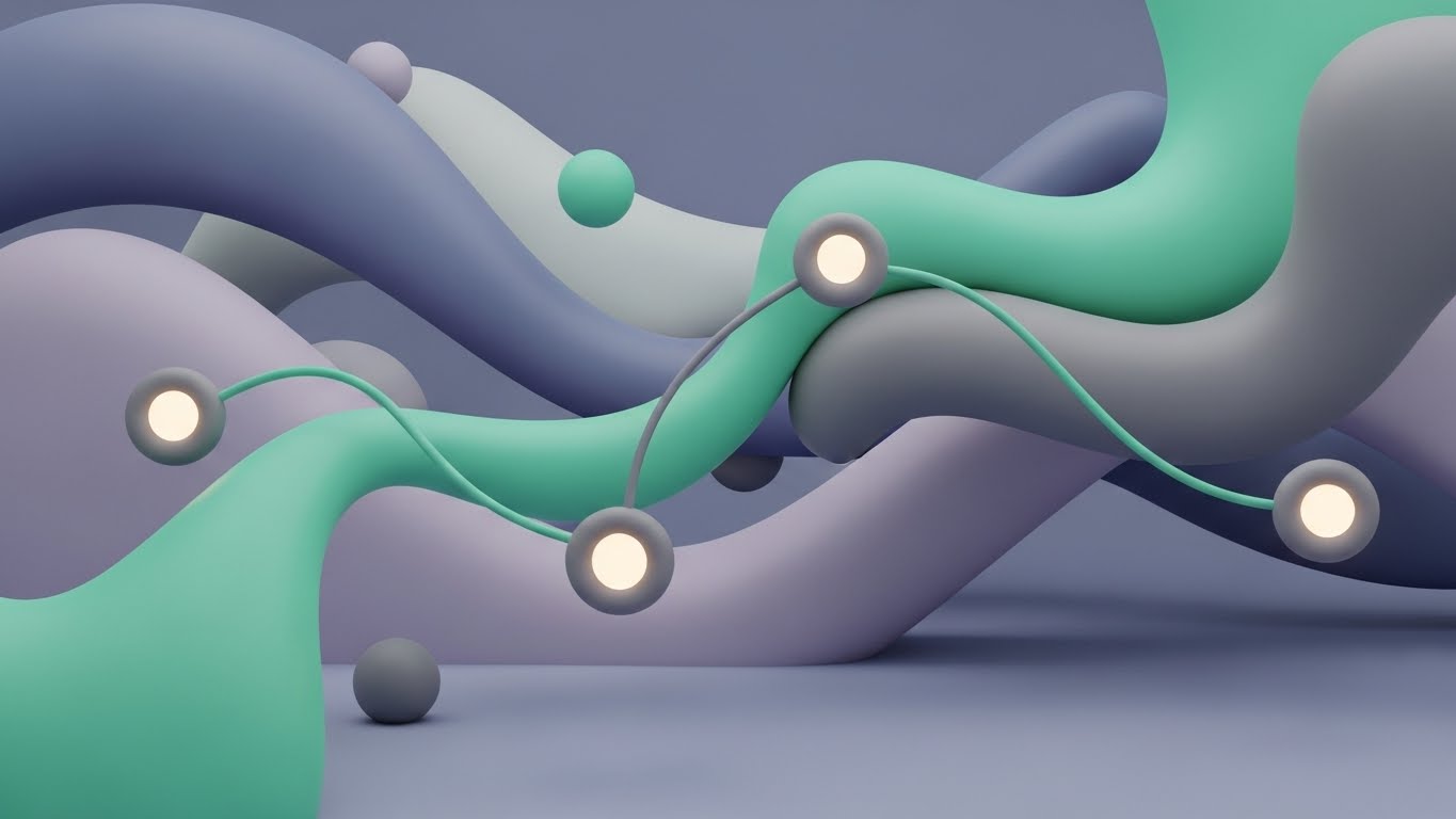 (Abstract Organic): Glowing Nodes for connected client ecosystems