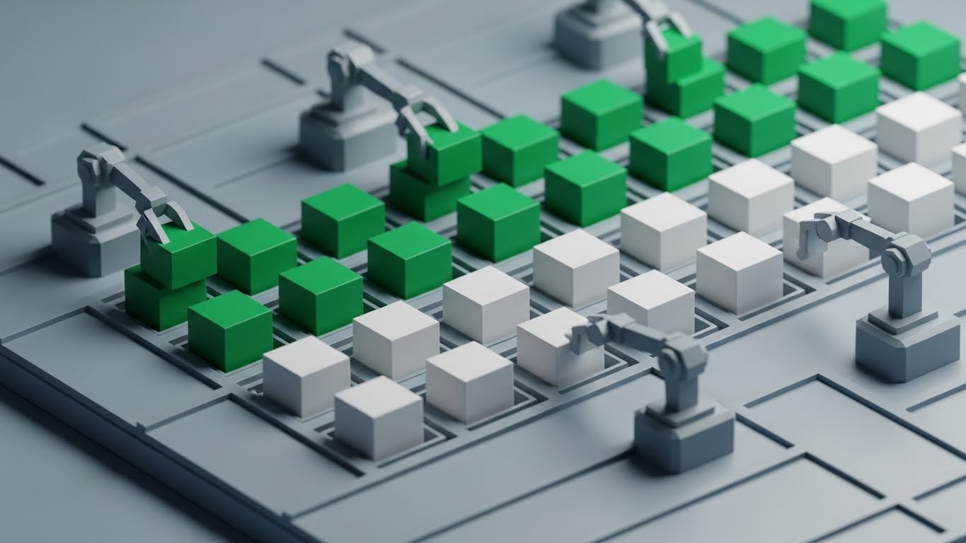 (Isometric 3D Workflow): Robotic Sorting - Precision Dispute Resolution