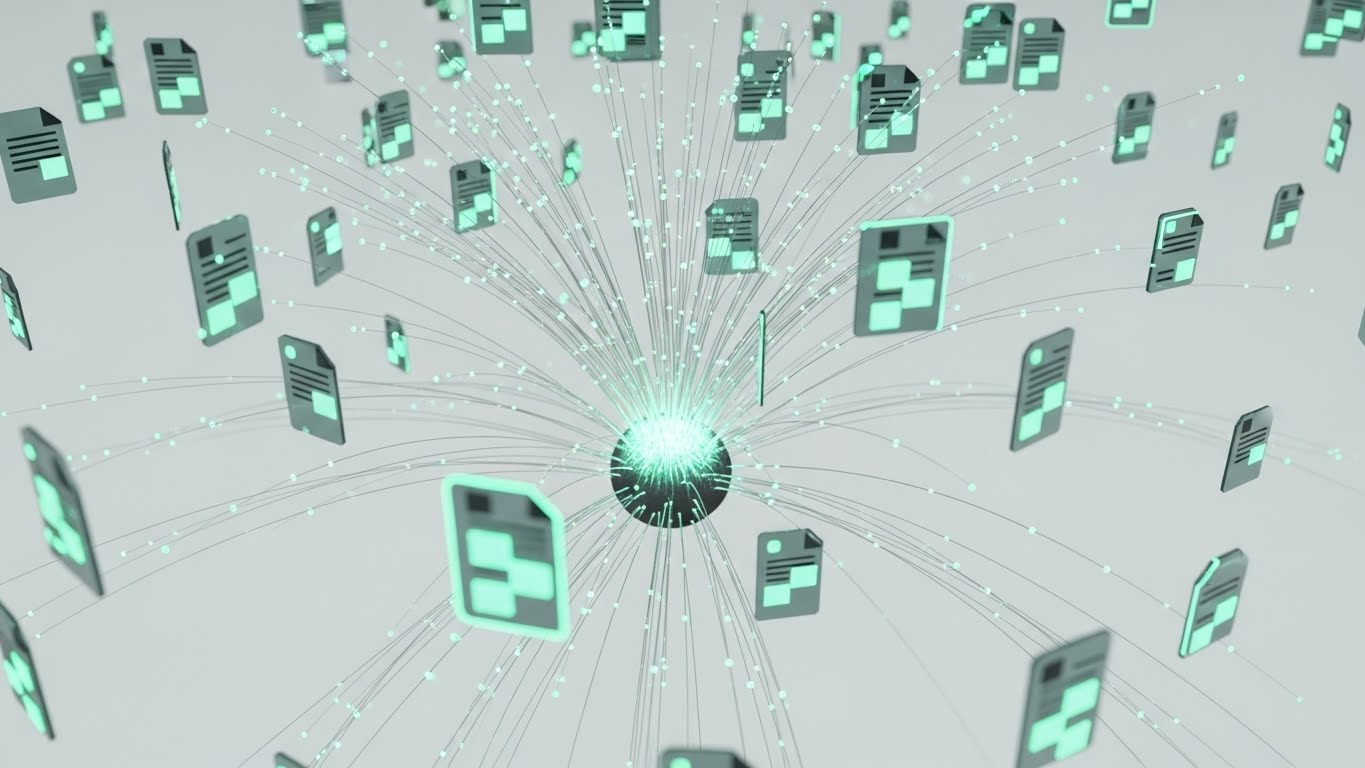 (Abstract 3D AI Visualization): Neural Node - Instant Verification Logic