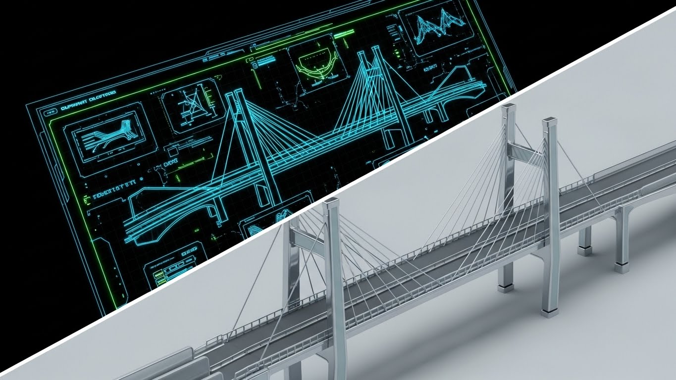 (Wireframe to Reality Transition): Blueprint to Reality - Infrastructure Integrity