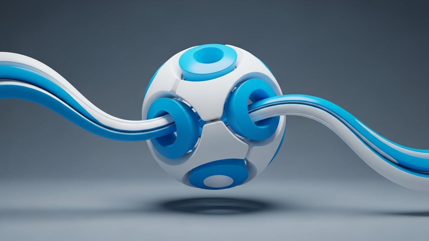 (Abstract 2D flat vector organic): Data Orb - Unified Compliance Truth