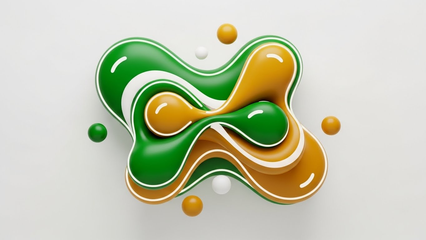 (Abstract 2D Motion Graphics): Fluid Data - Frictionless Operations