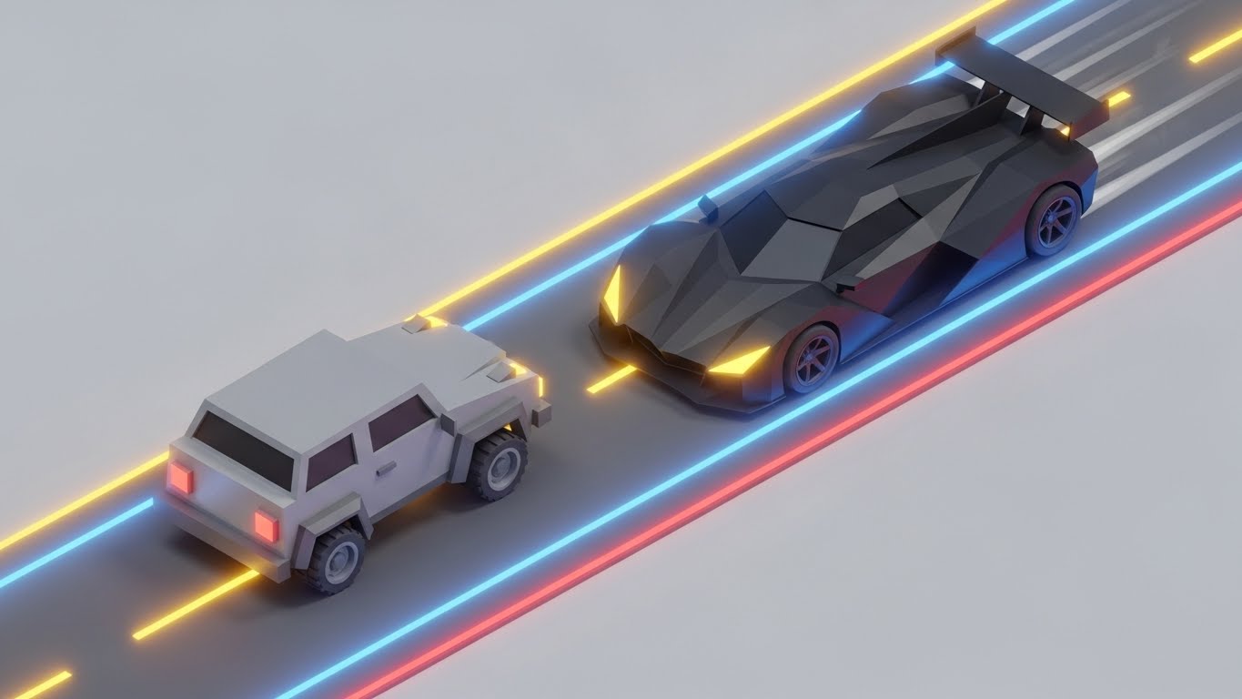 (Low-Poly 3D Modeling): The Race - Outpacing Legacy Systems