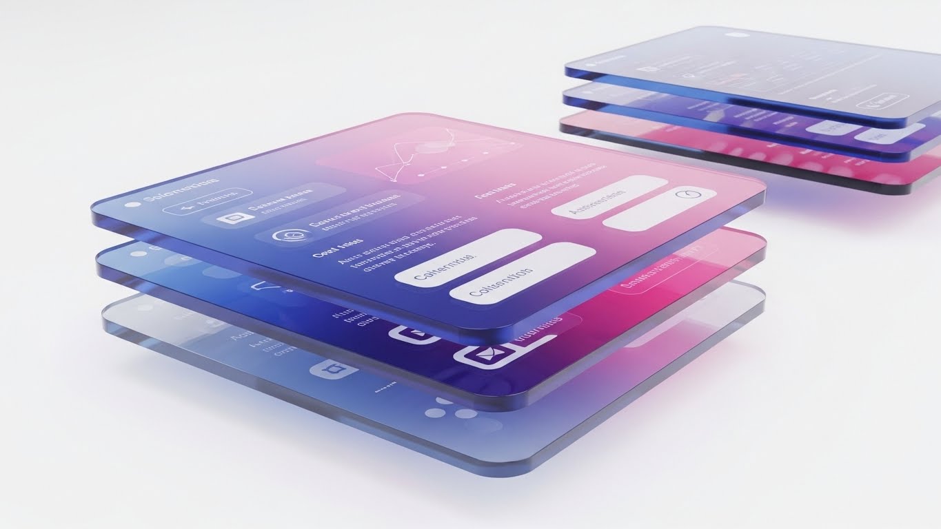 (Parallax Depth): Layered UI visualizing Feature Richness